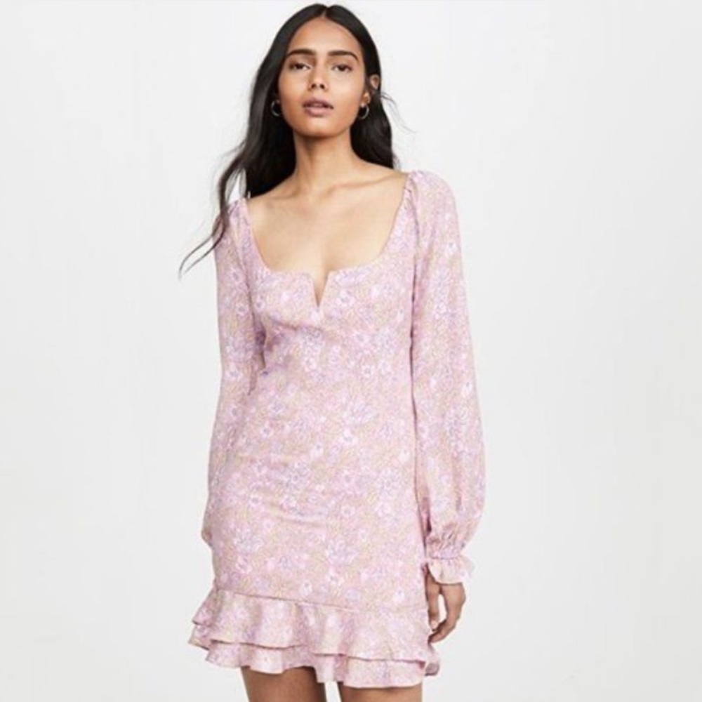 Likely Lyssa Pink Floral Mini Dress
